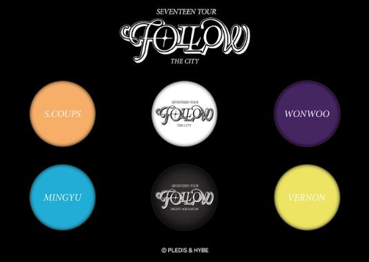 SEVENTEEN TOUR 'FOLLOW' 缶バッジ SEVENTEEN ホシ アンコン FOLLOW AGAIN ランダム 缶バッジ