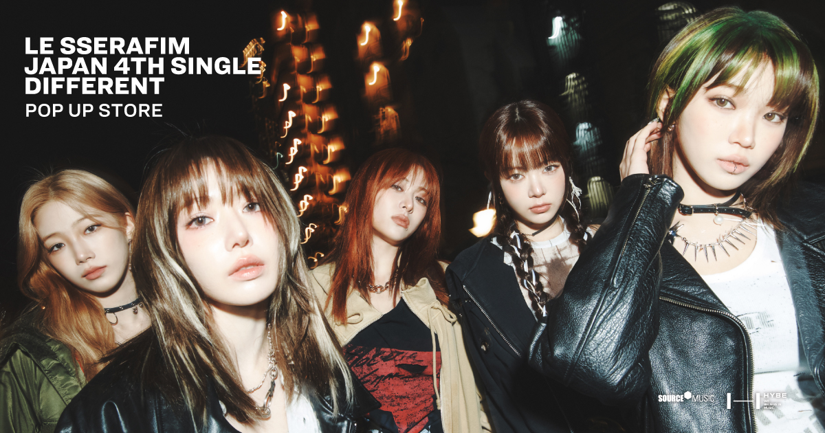 LE SSERAFIM Japan 4th Single 'DIFFERENT' POP UP STORE