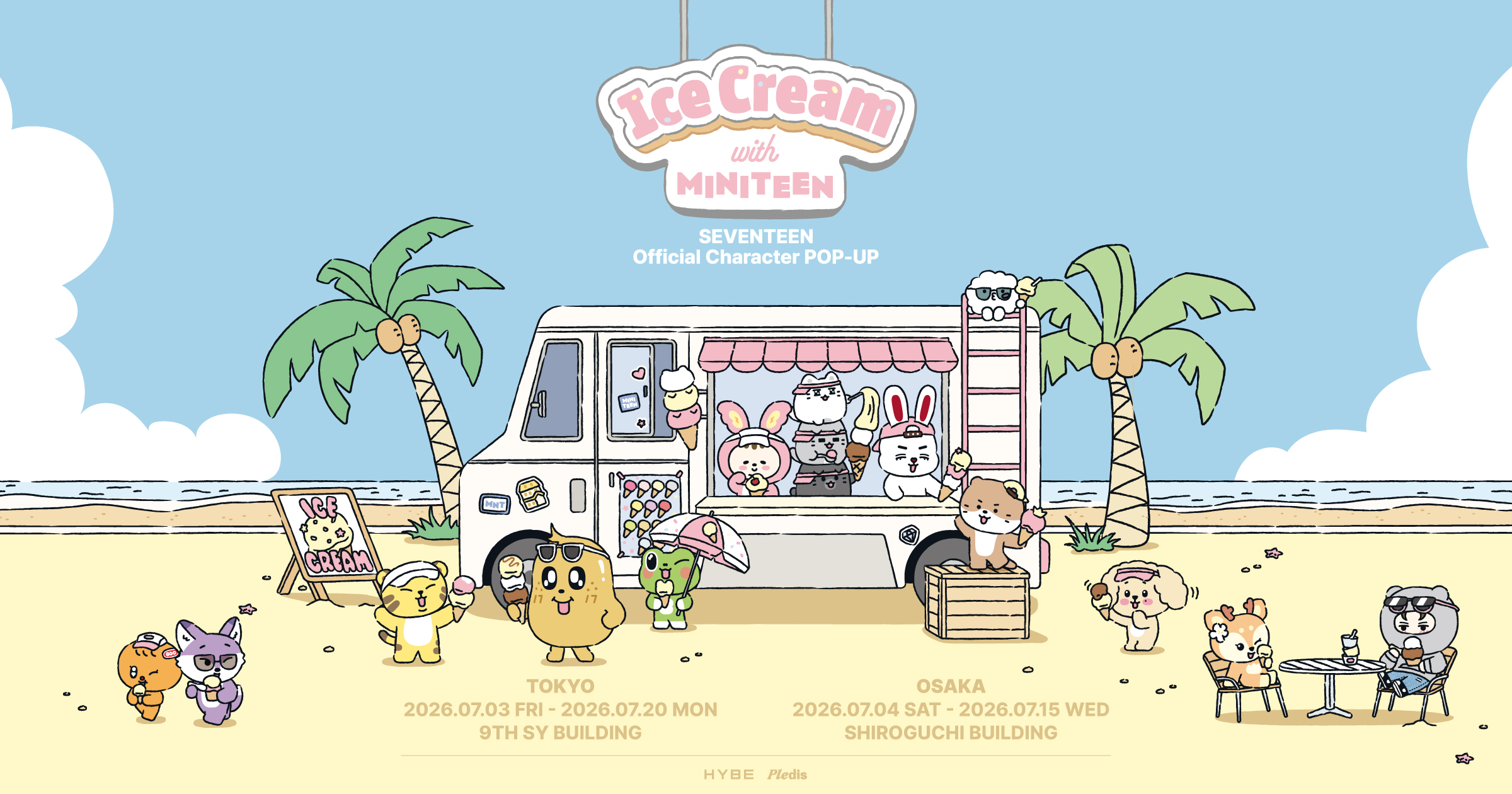 Ice Cream with MINITEEN> SEVENTEEN Official Character POP-UP